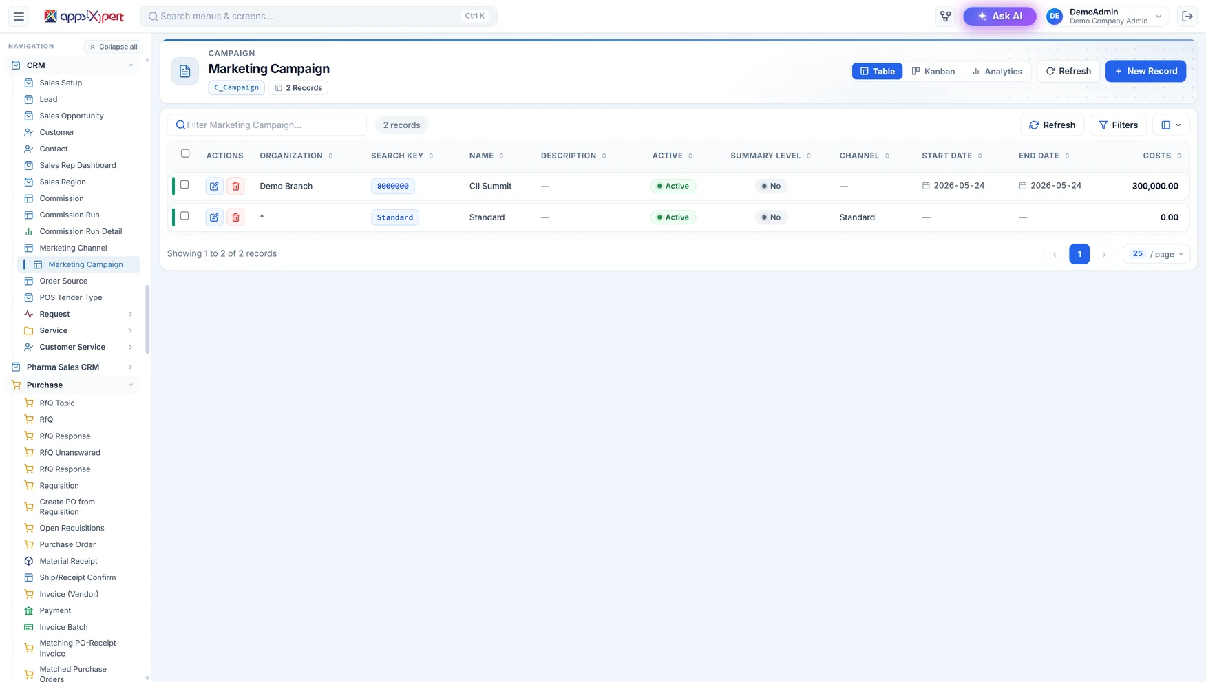 Engagement Plan and log activities, run marketing campaigns and capture customer wishes and feedback
