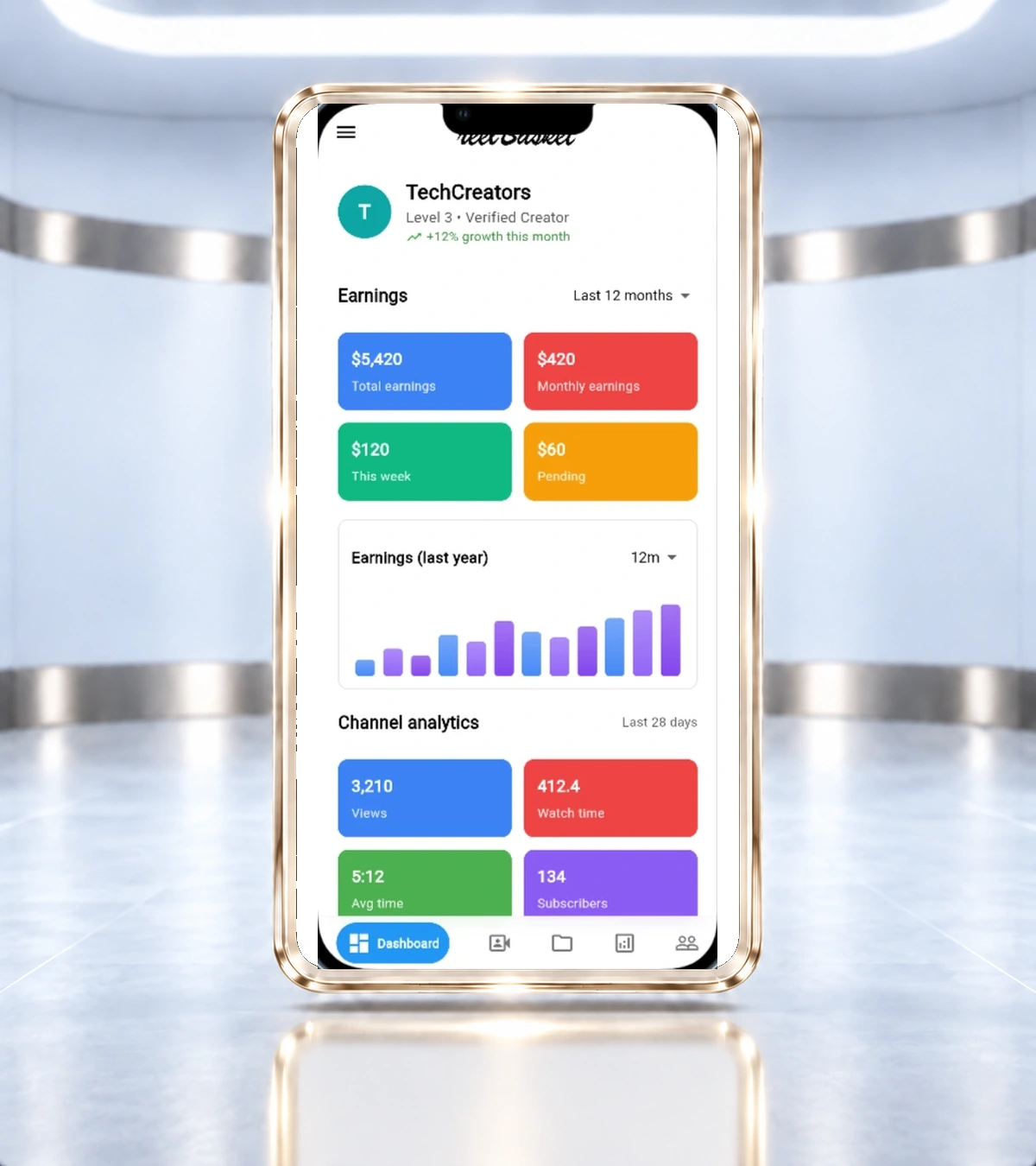 reelBasket influencer dashboard