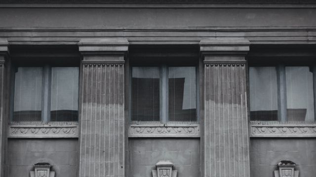 Classical bank building