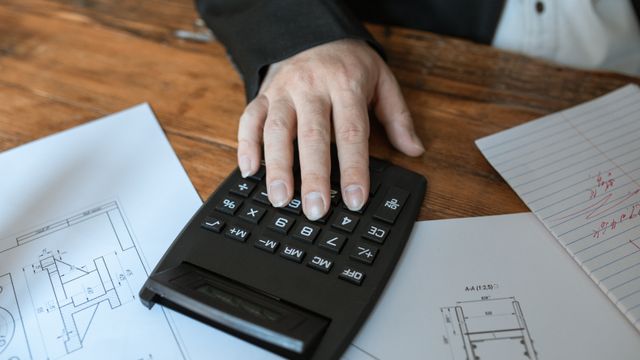 Working through business figures manually