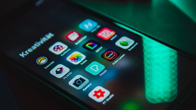 Mobile applications on a smartphone