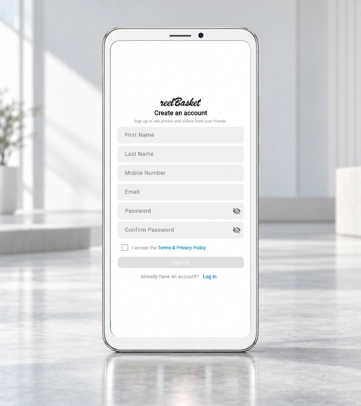 feedPulse Login & Sign-up screen
